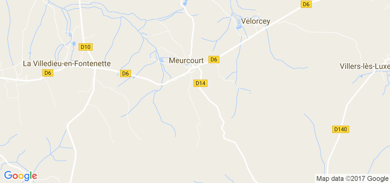 map de la ville de Meurcourt