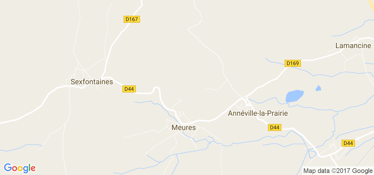 map de la ville de Meures