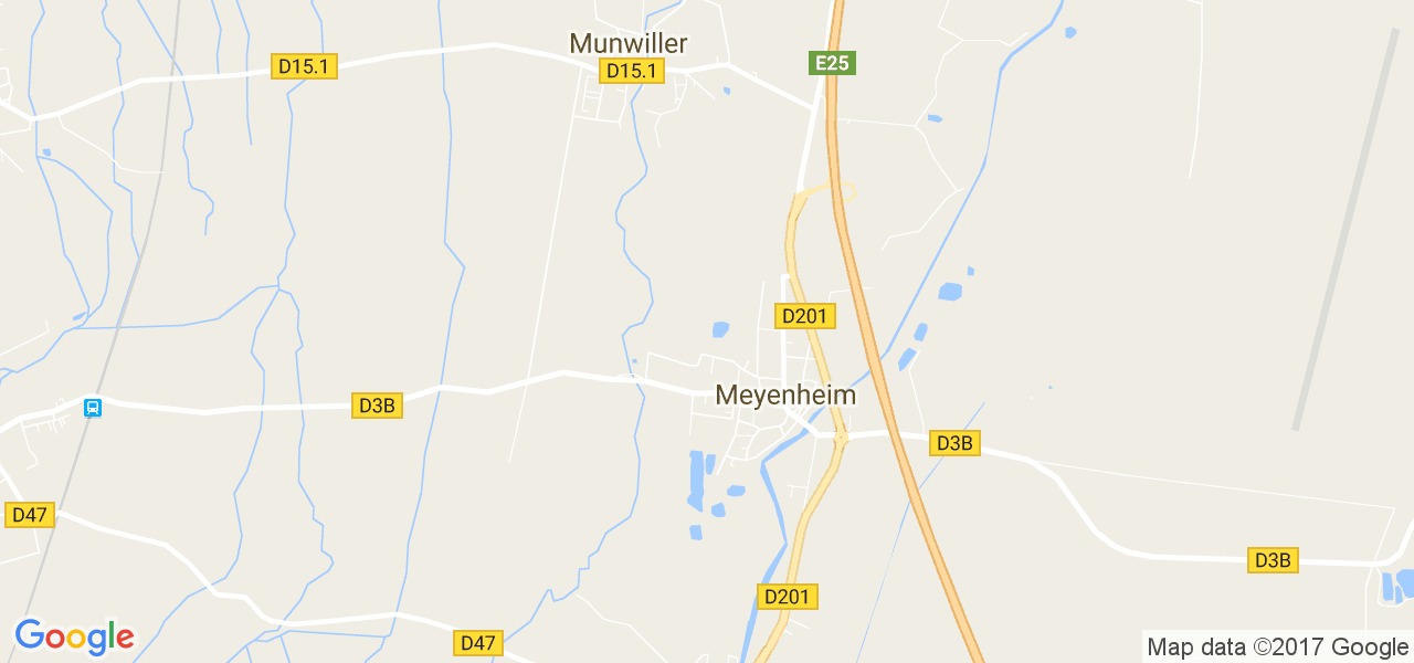 map de la ville de Meyenheim