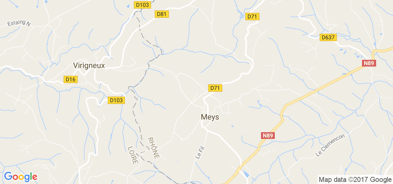 map de la ville de Meys