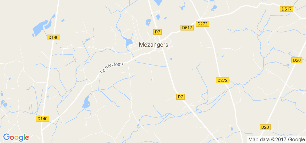 map de la ville de Mézangers