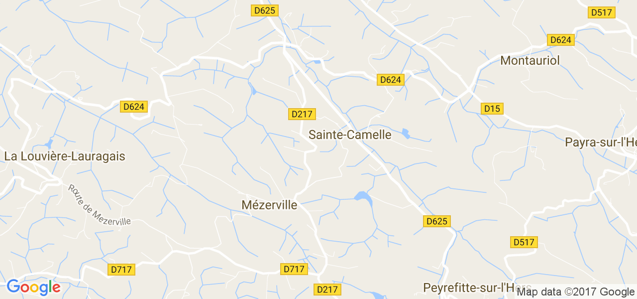 map de la ville de Mézerville