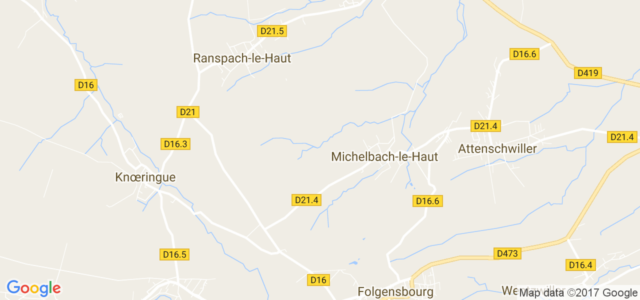 map de la ville de Michelbach-le-Haut