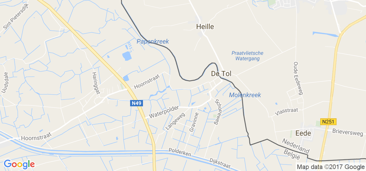 map de la ville de Middelburg