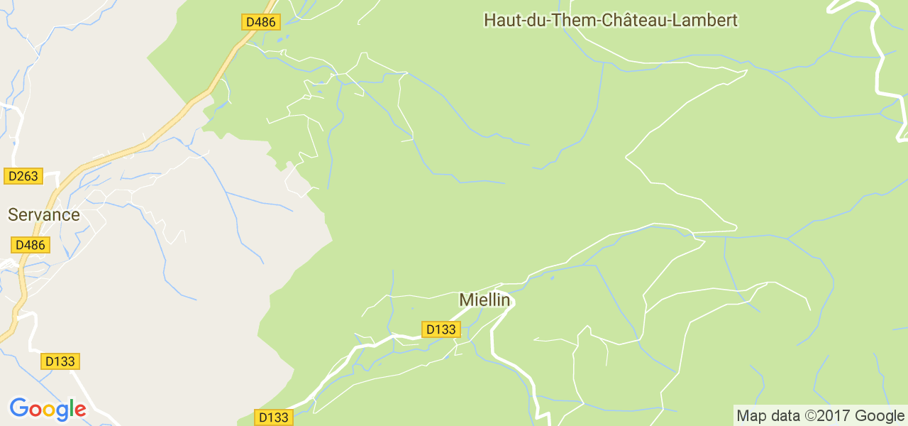 map de la ville de Miellin