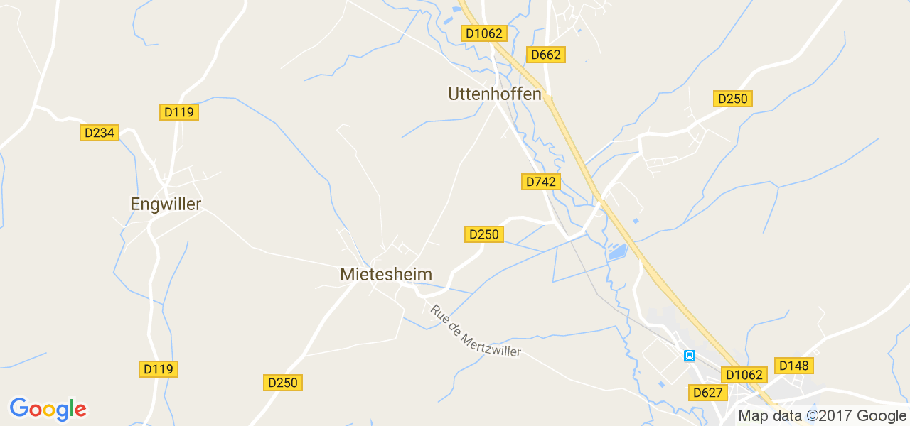 map de la ville de Mietesheim