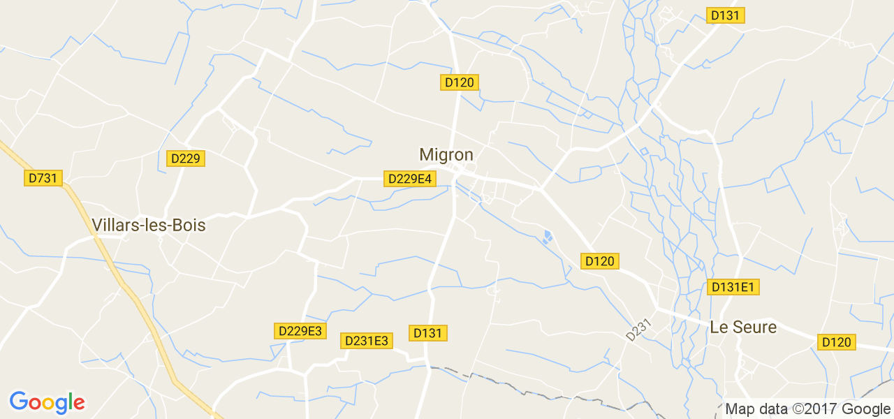 map de la ville de Migron