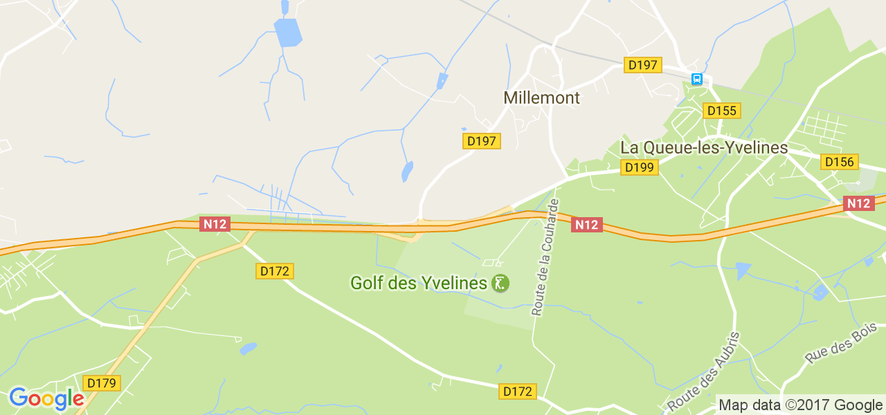 map de la ville de Millemont