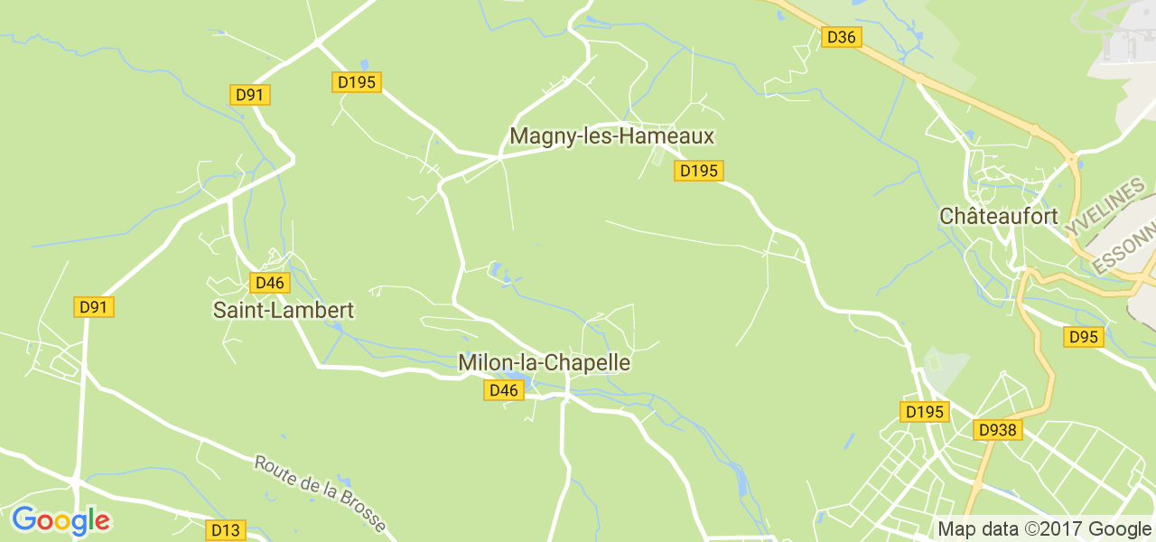 map de la ville de Milon-la-Chapelle