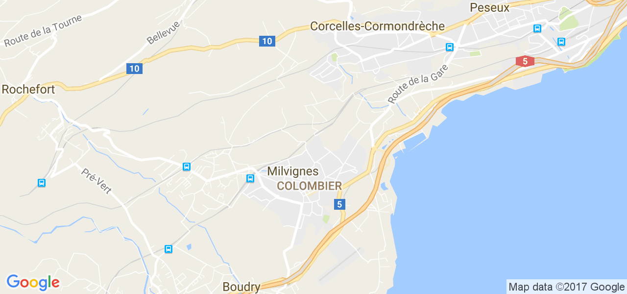 map de la ville de Milvignes