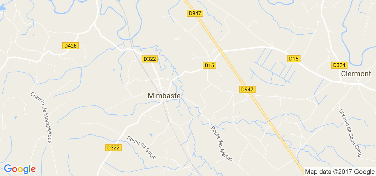 map de la ville de Mimbaste