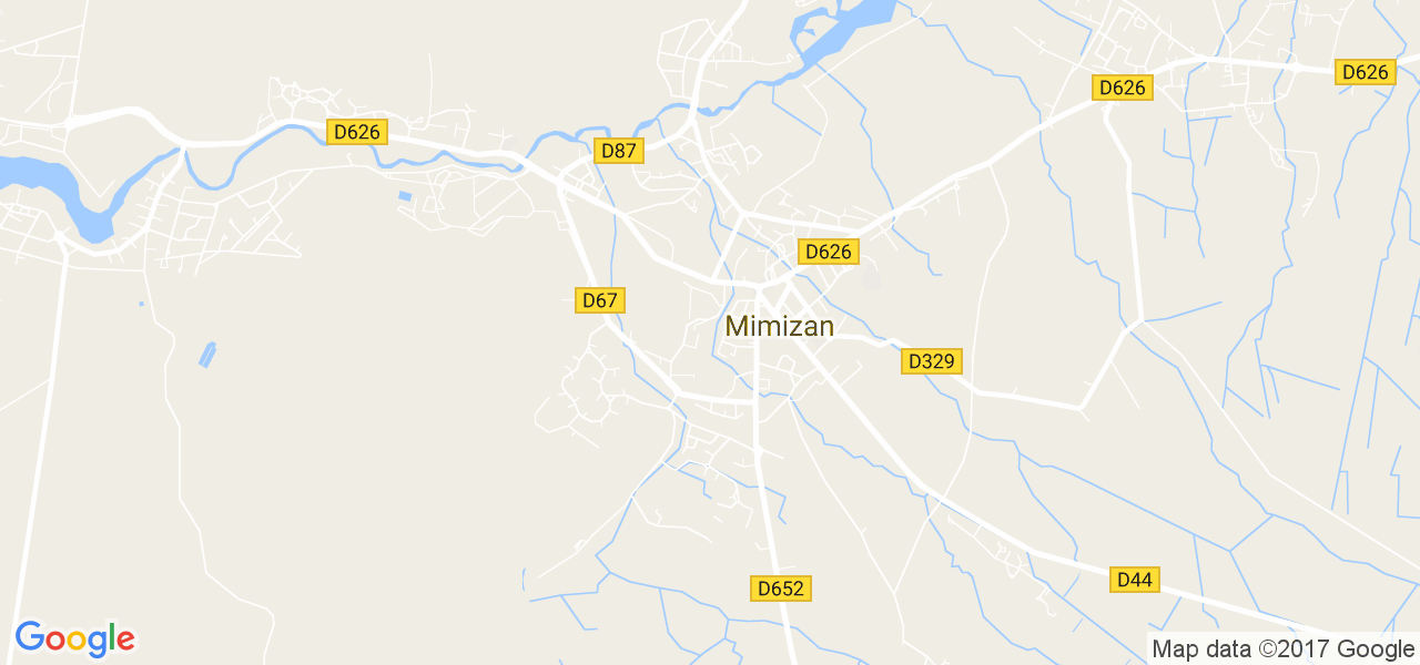 map de la ville de Mimizan