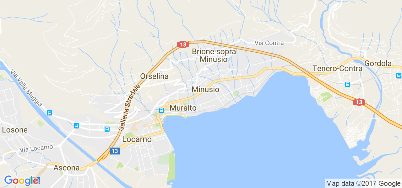 map de la ville de Minusio