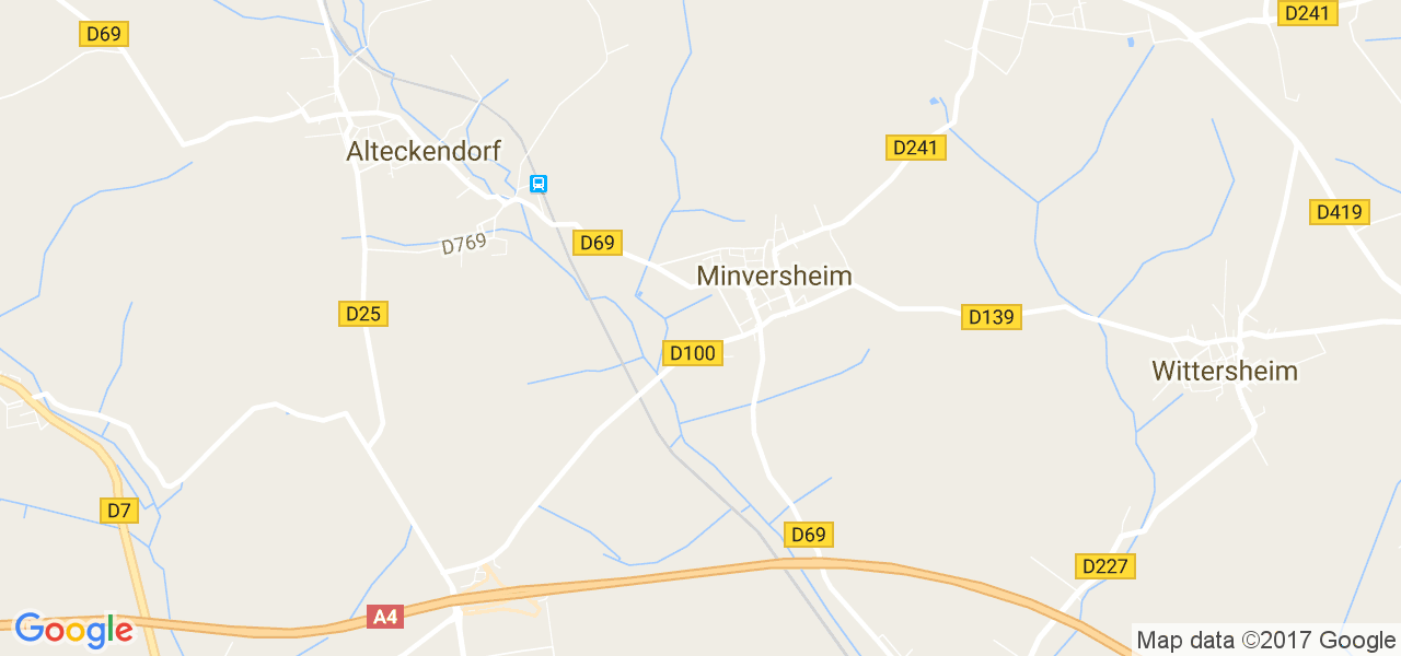 map de la ville de Minversheim