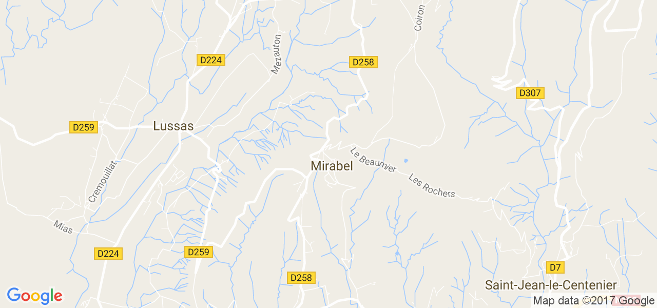 map de la ville de Mirabel