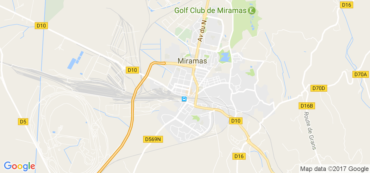 map de la ville de Miramas