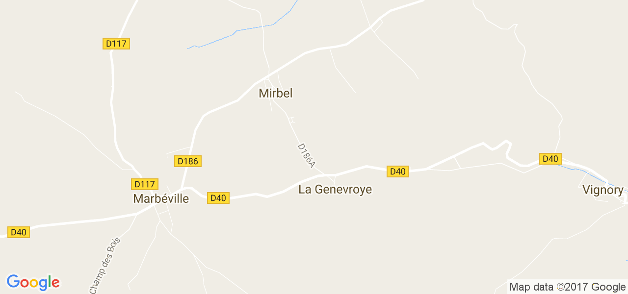 map de la ville de Mirbel