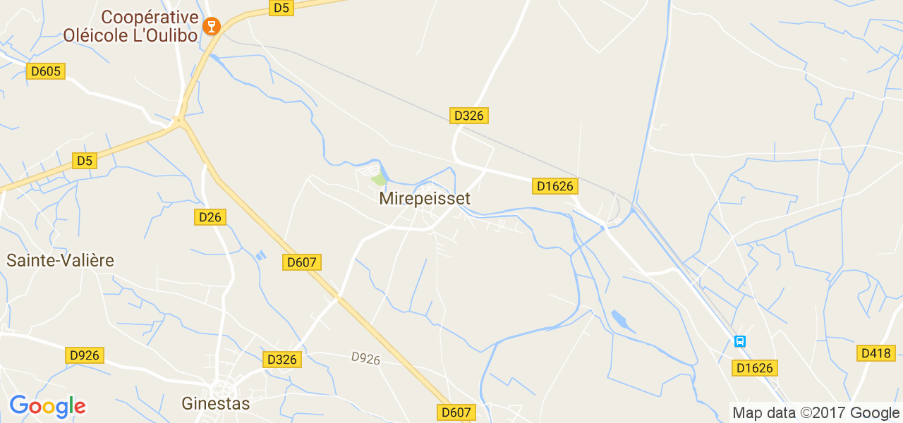 map de la ville de Mirepeisset