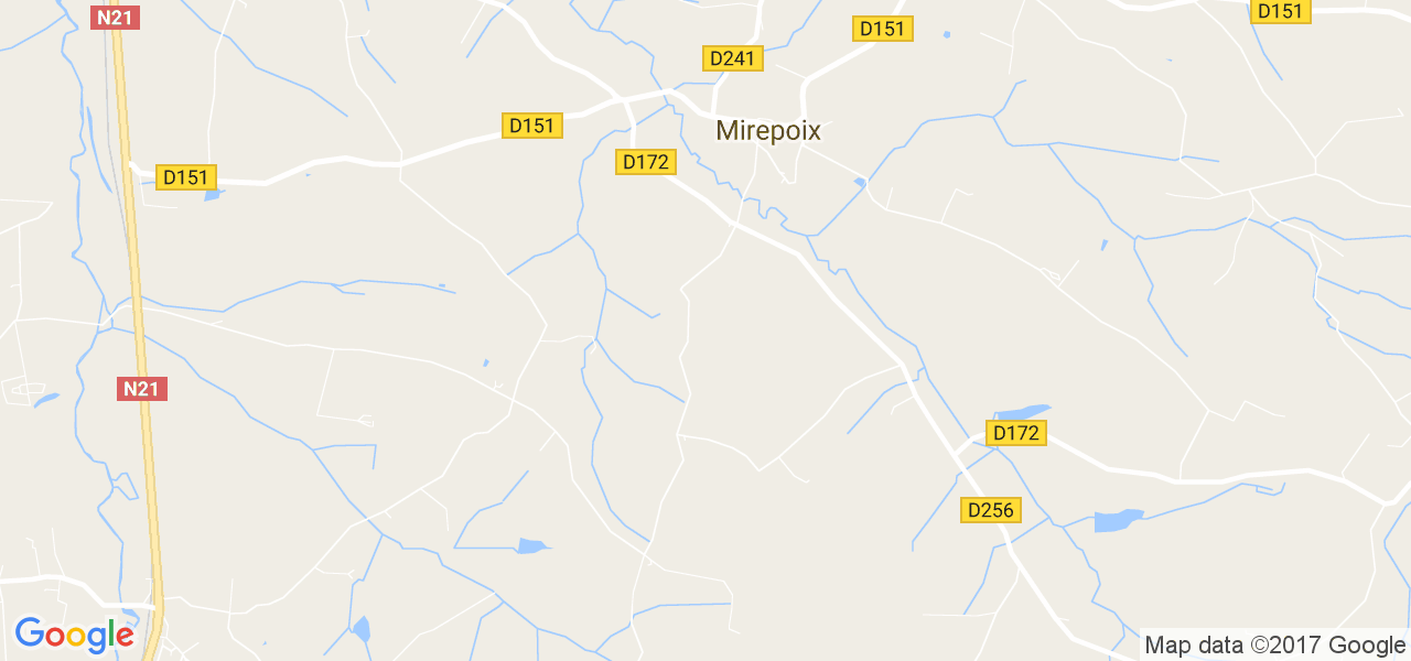 map de la ville de Mirepoix