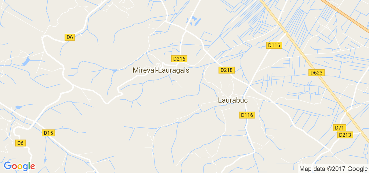 map de la ville de Mireval-Lauragais