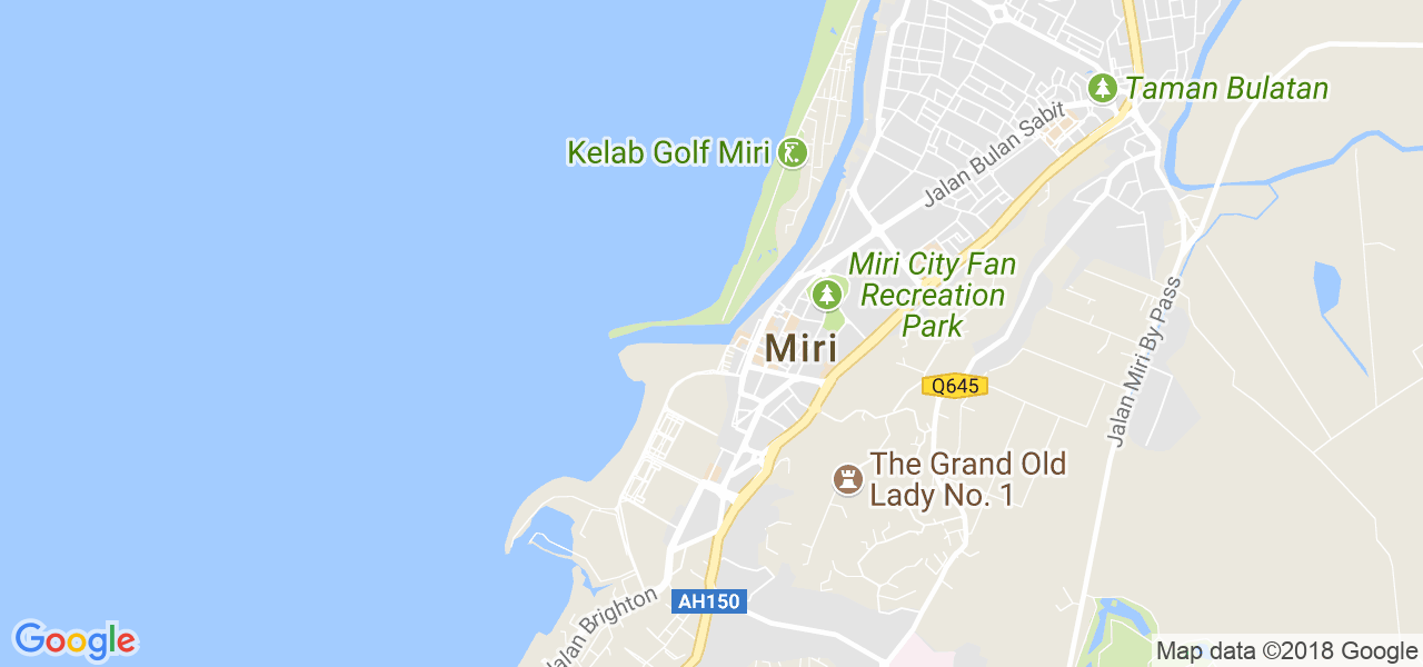 map of the city of Miri