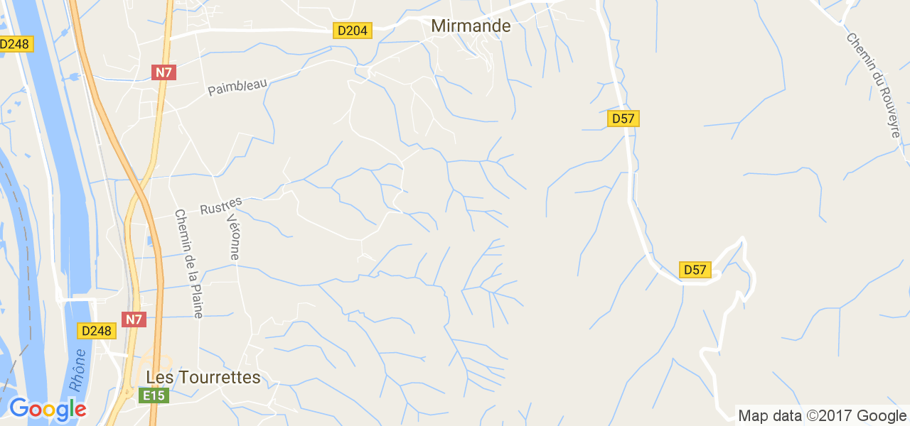 map de la ville de Mirmande