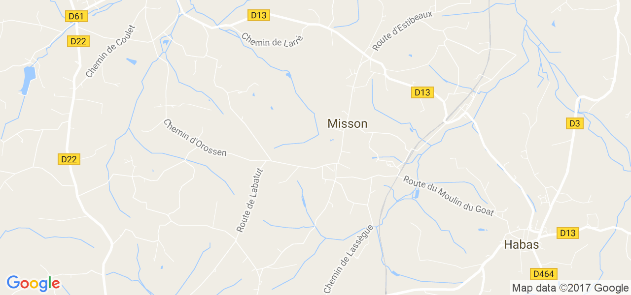 map de la ville de Misson