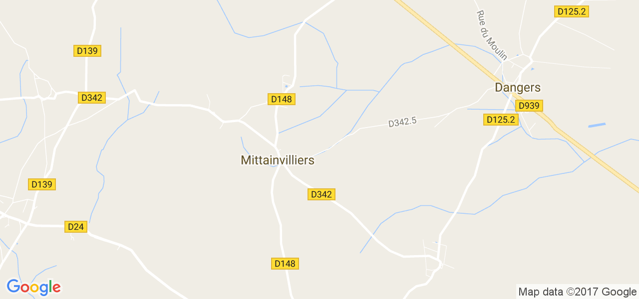 map de la ville de Mittainvilliers