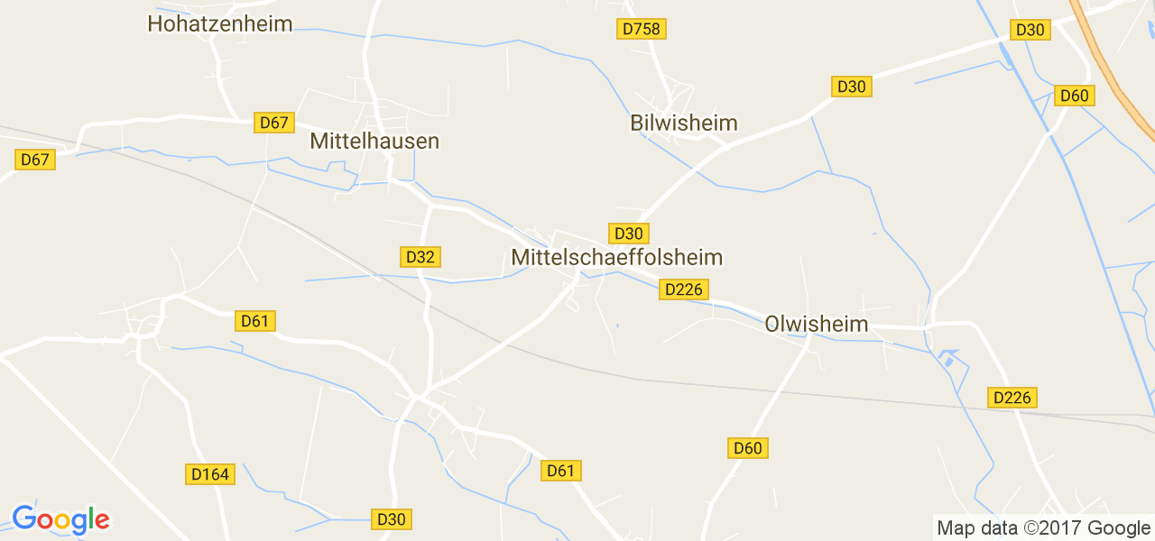 map de la ville de Mittelschaeffolsheim