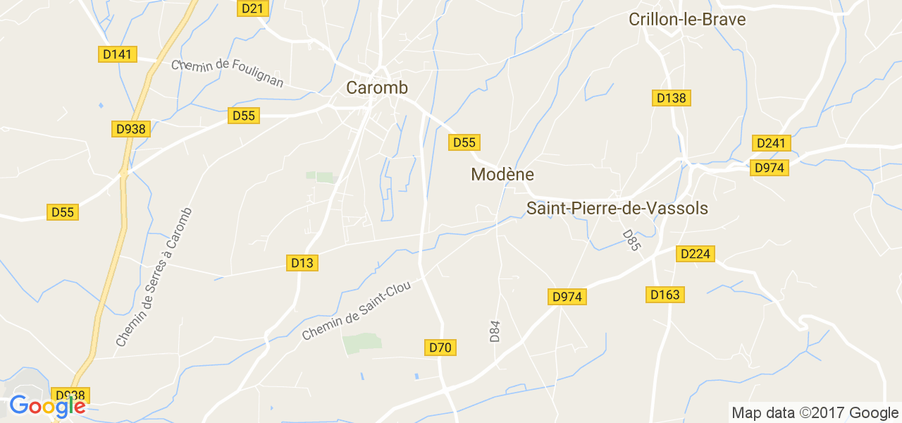 map de la ville de Modène