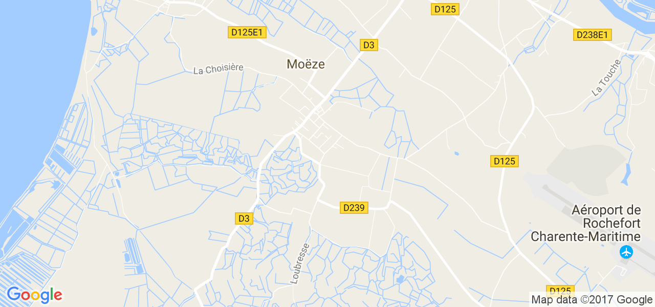 map de la ville de Moëze