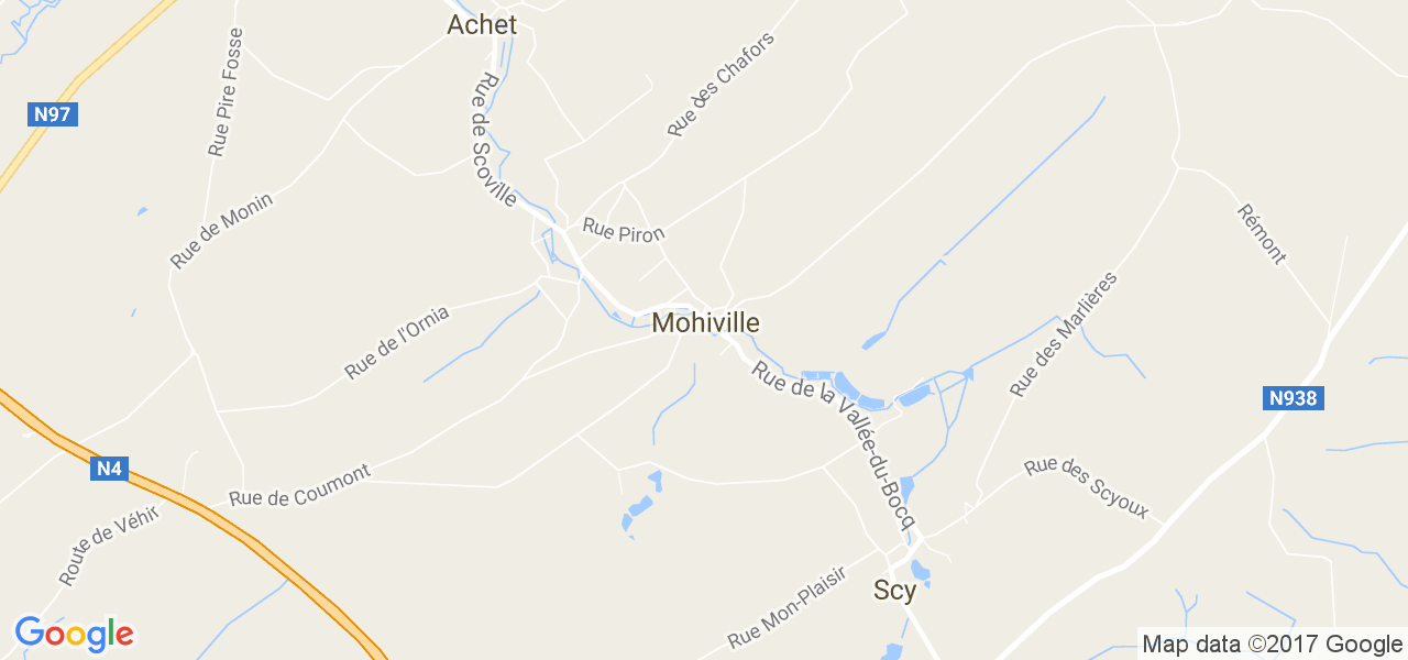 map de la ville de Mohiville