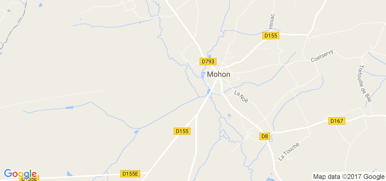 map de la ville de Mohon