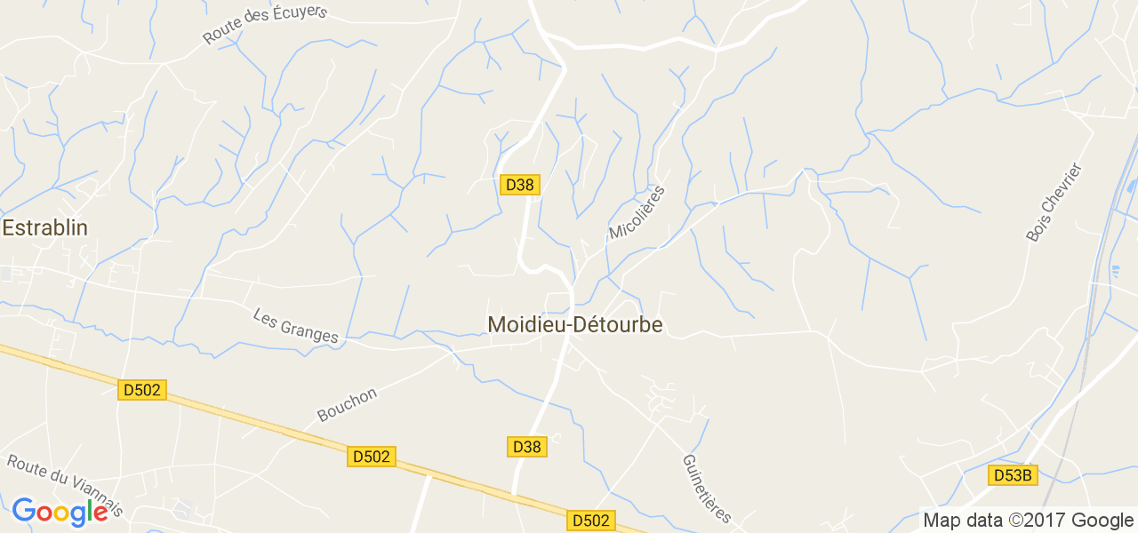 map de la ville de Moidieu-Détourbe