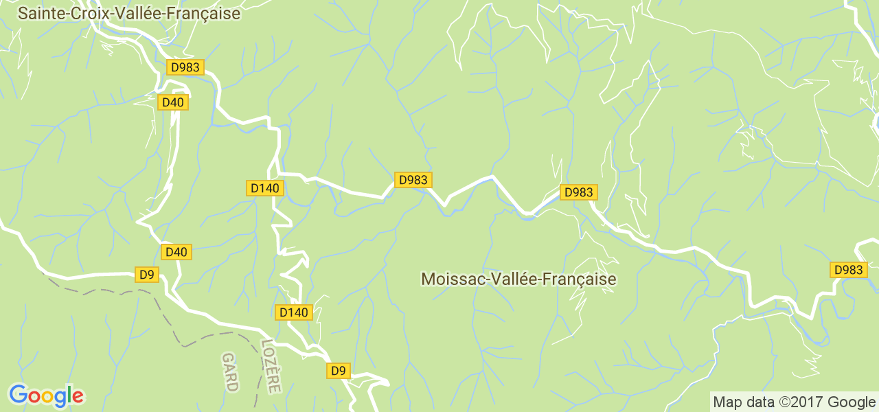 map de la ville de Moissac-Vallée-Française