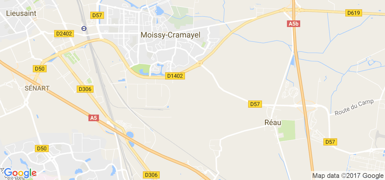 map de la ville de Moissy-Cramayel