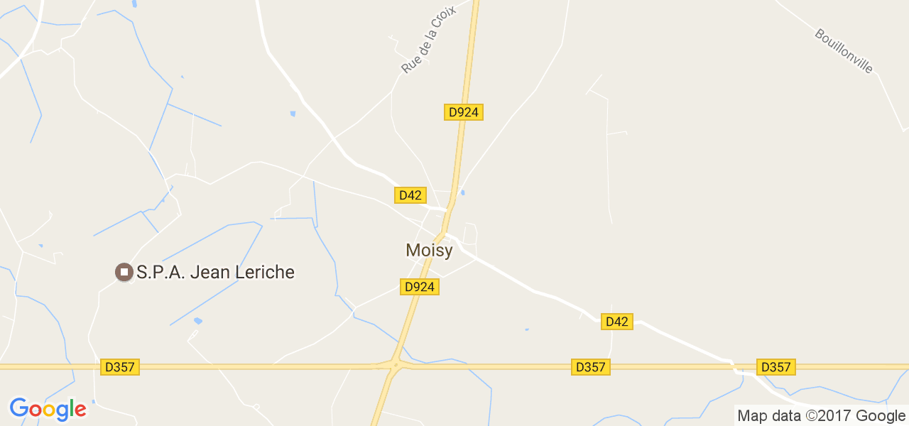 map de la ville de Moisy