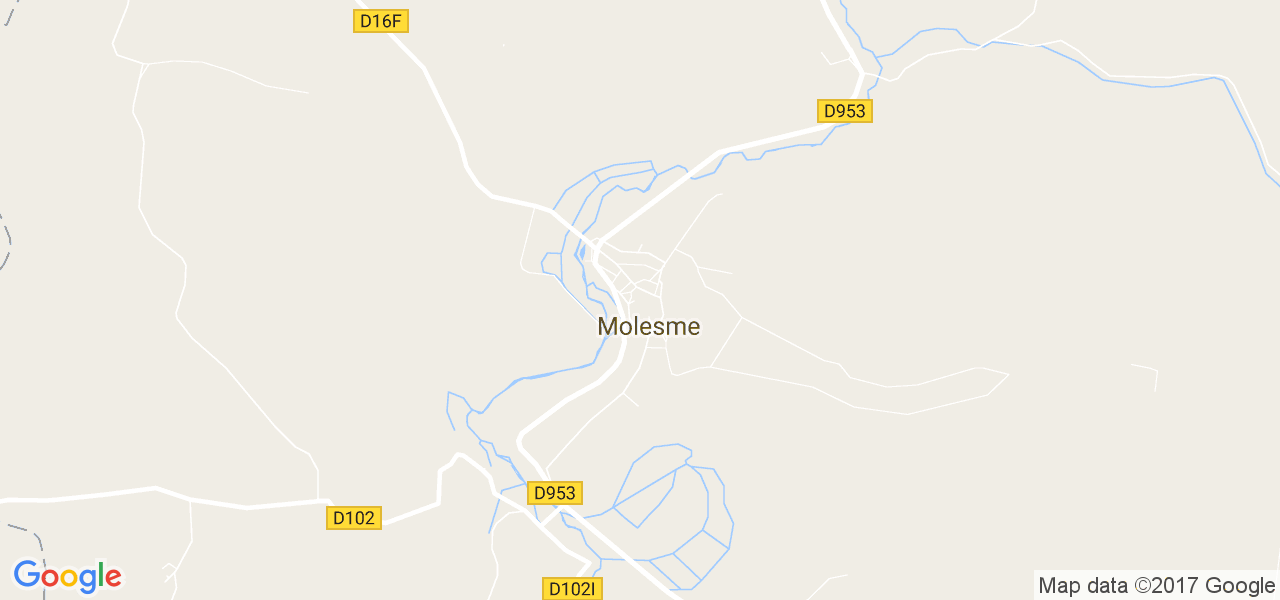 map de la ville de Molesme