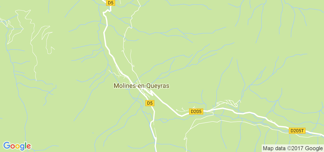 map de la ville de Molines-en-Queyras