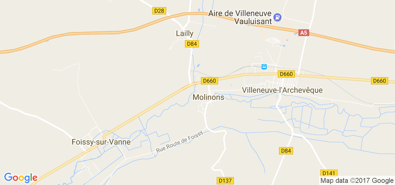 map de la ville de Molinons