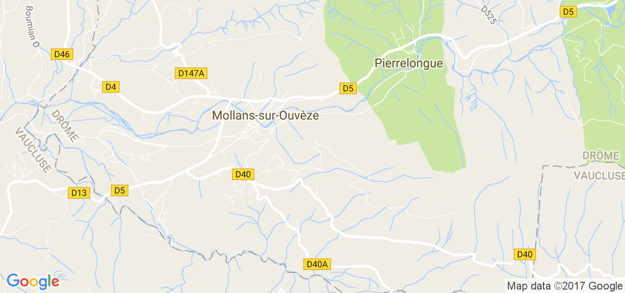 map de la ville de Mollans-sur-Ouvèze