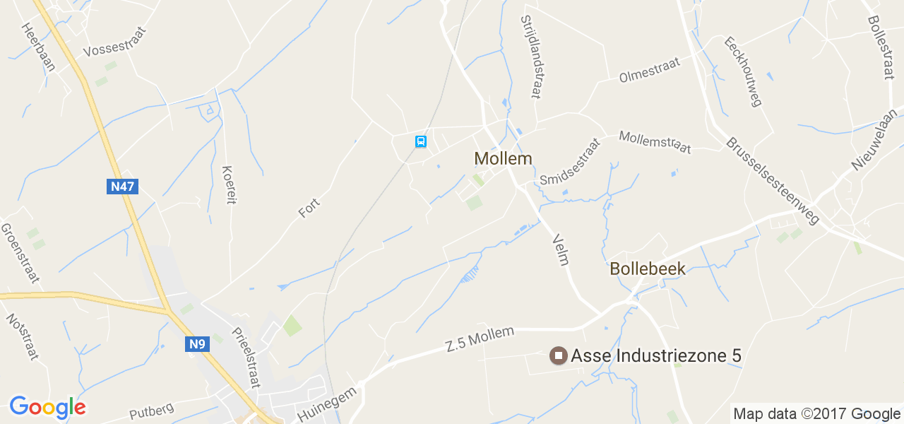 map de la ville de Mollem