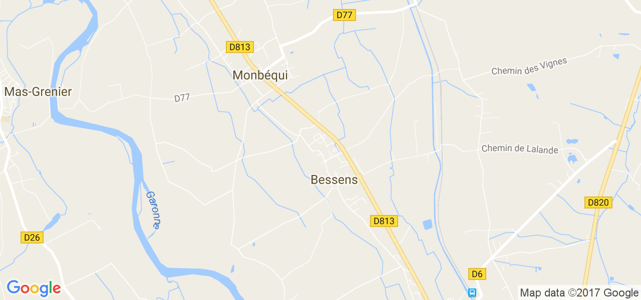 map de la ville de Monbéqui