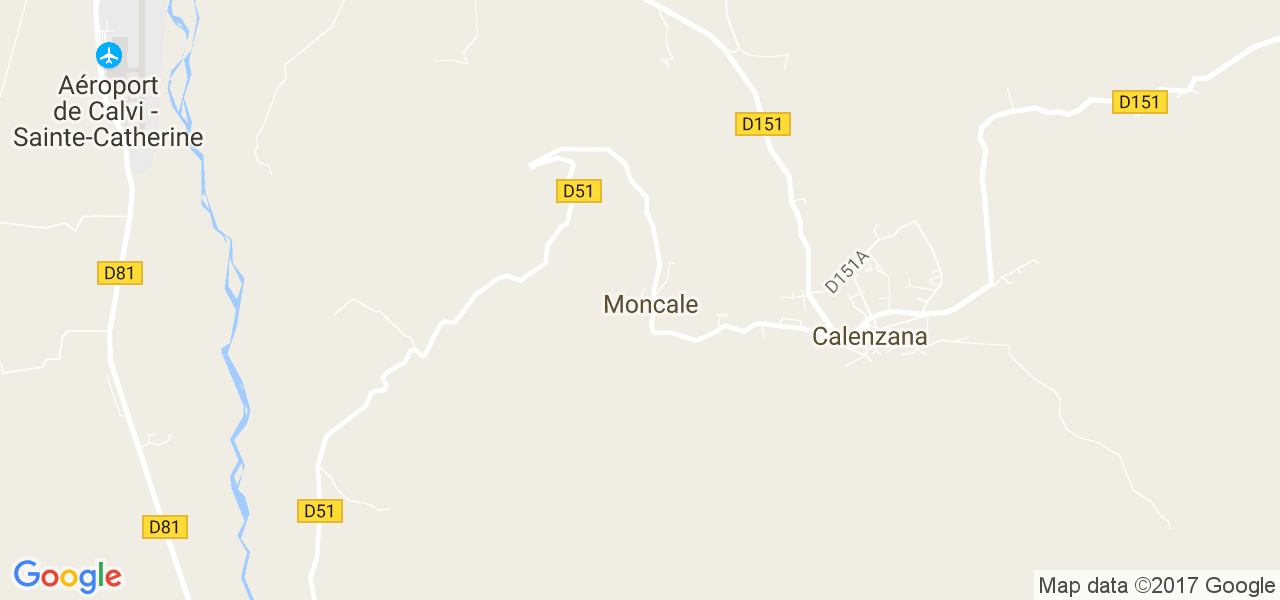 map de la ville de Moncale