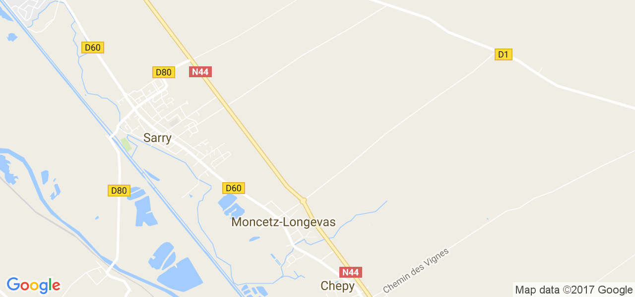 map de la ville de Moncetz-Longevas