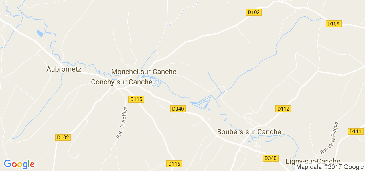 map de la ville de Monchel-sur-Canche