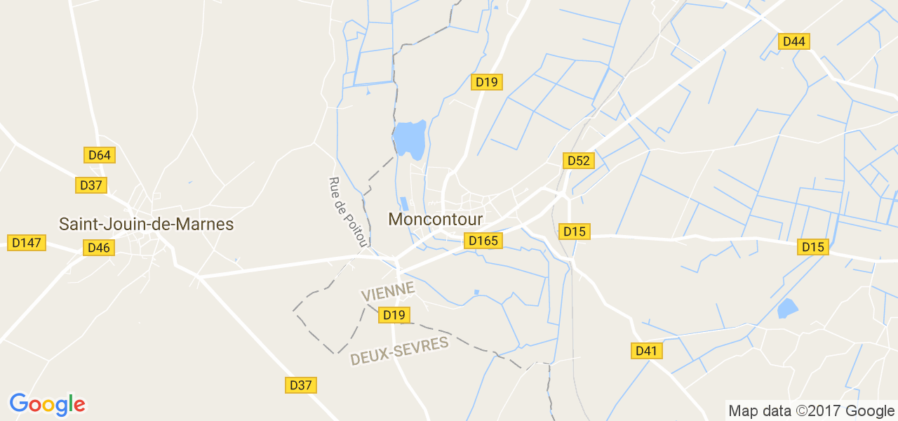 map de la ville de Moncontour