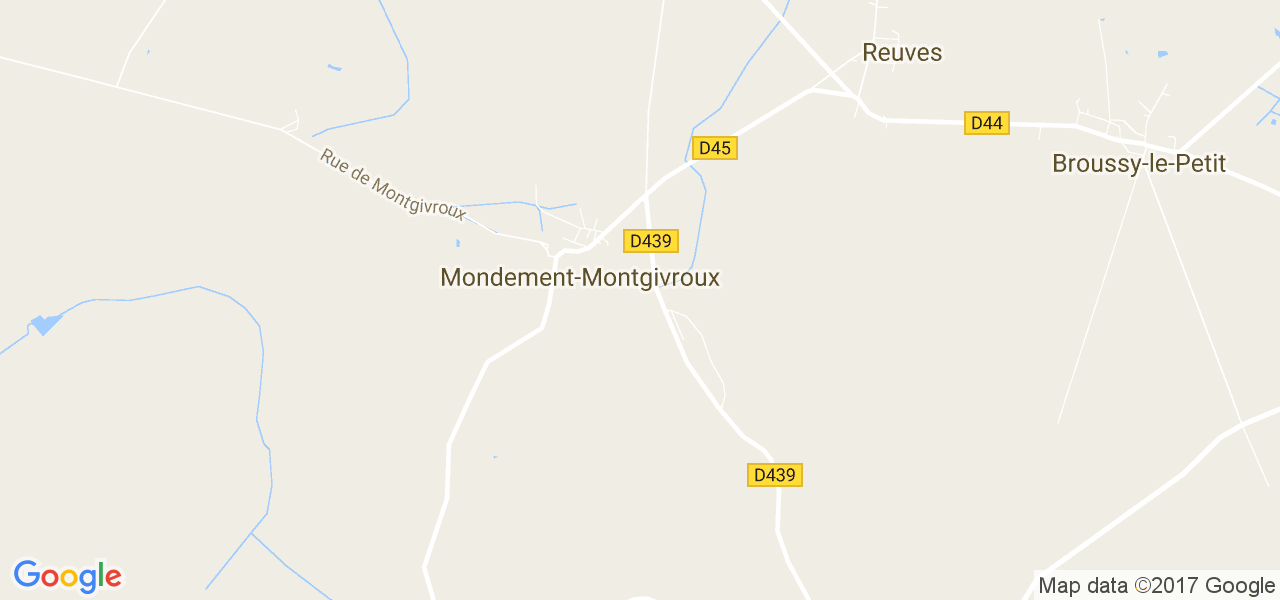 map de la ville de Mondement-Montgivroux