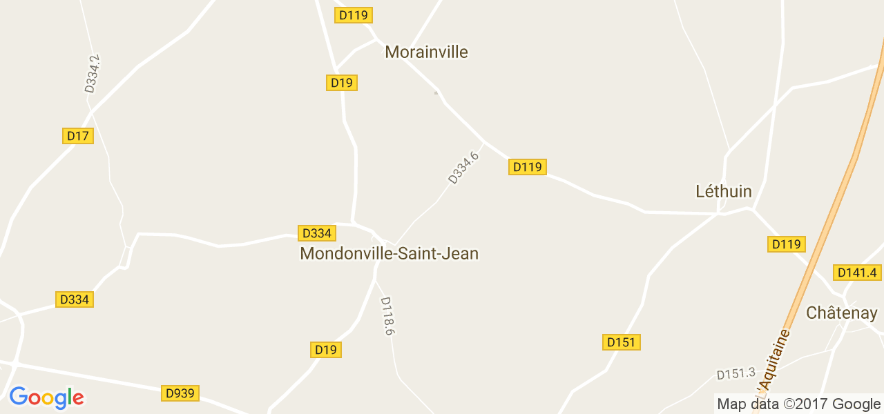 map de la ville de Mondonville-Saint-Jean