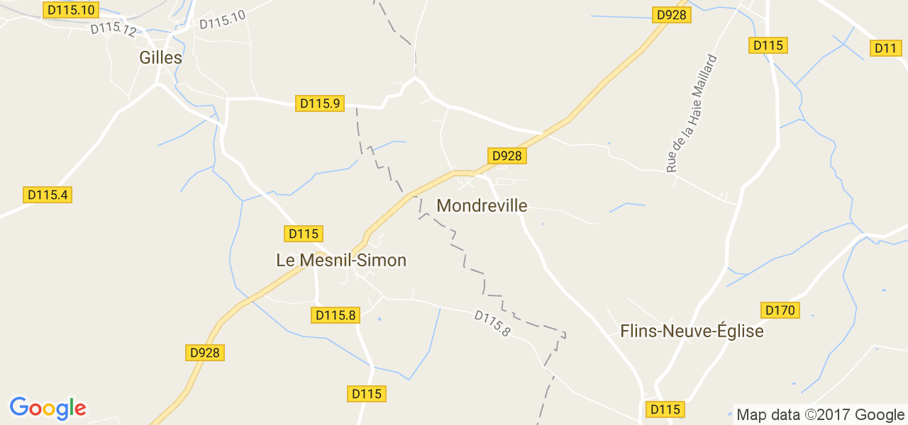 map de la ville de Mondreville